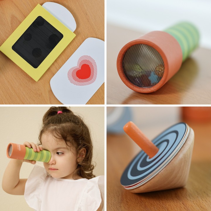 CLASSIC WORLD Optical Experiments 16-piece Sensory Set
