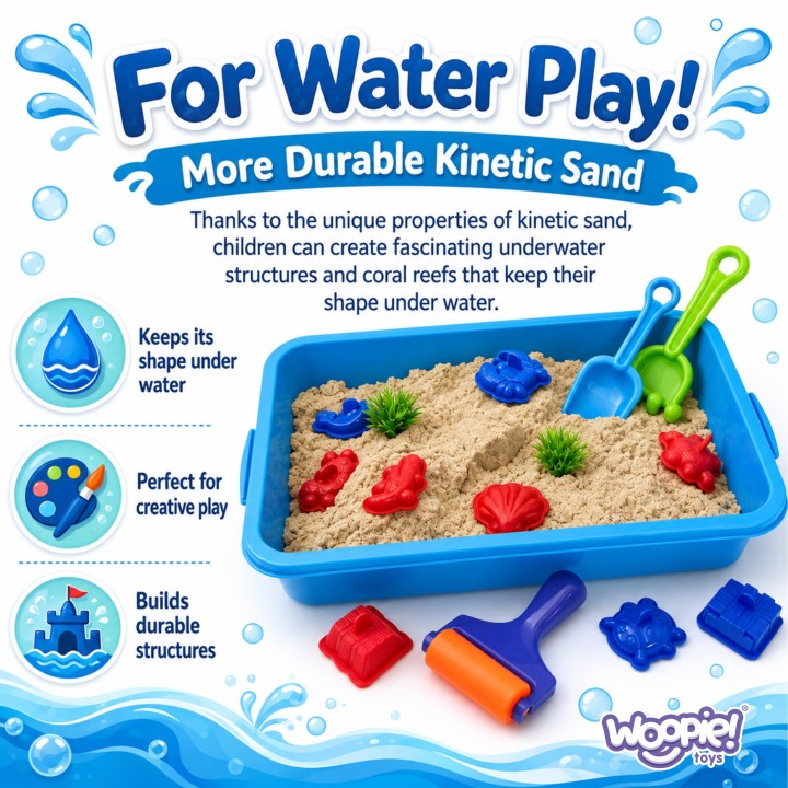 WOOPIE Kinetic Sand for Water - Magic Set in a Suitcase