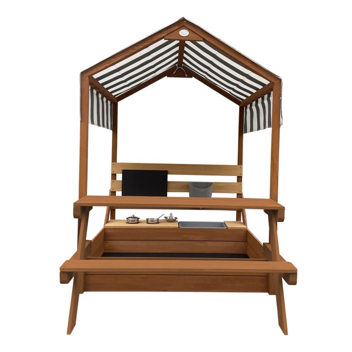 AXI Bo Sandbox with Roof, Kitchen and Picnic Table
