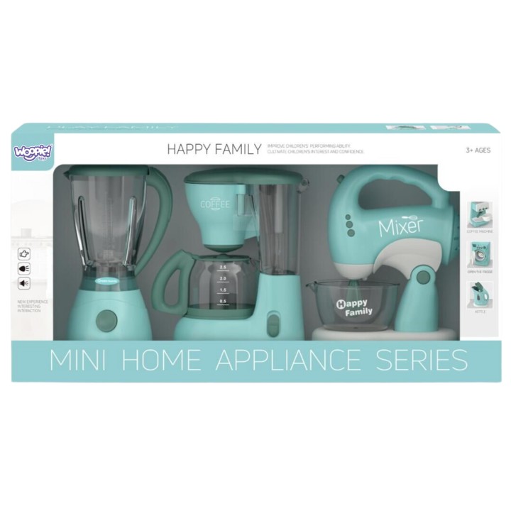 WOOPIE Zestaw AGD 3w1 dla Dzieci - Mikser, Blender, Robot Kuchenny