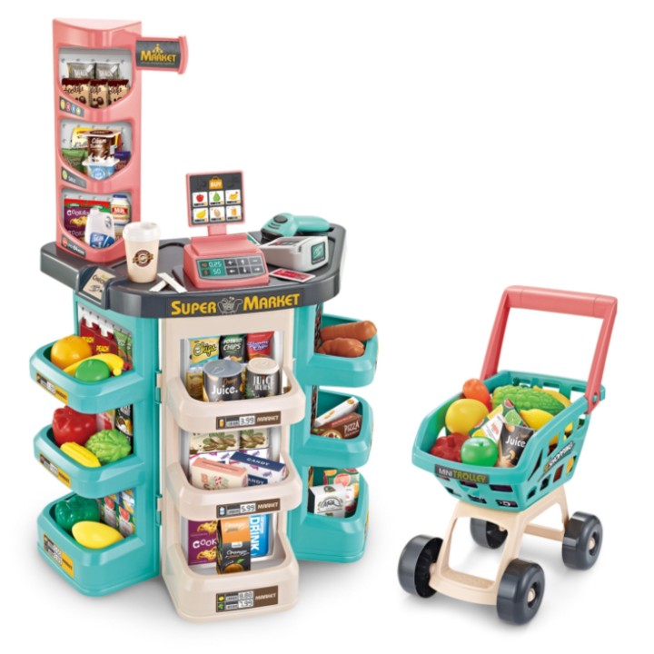 WOOPIE Supermarket Store - Trolley, Basket, Cash Register, Scale, Scanner 47 shares