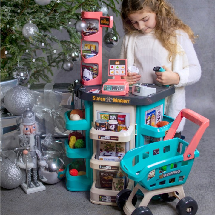 WOOPIE Supermarket Store - Trolley, Basket, Cash Register, Scale, Scanner 47 shares