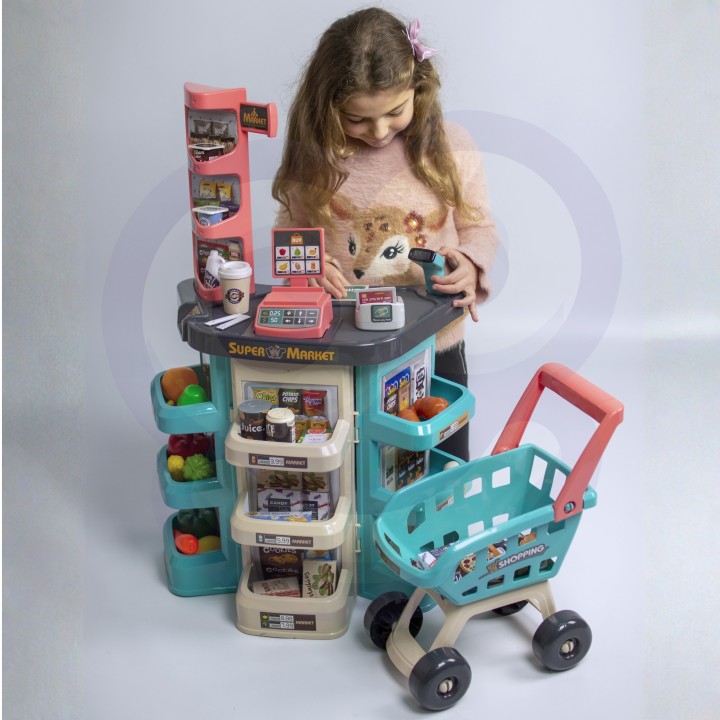 WOOPIE Supermarket Store - Trolley, Basket, Cash Register, Scale, Scanner 47 shares
