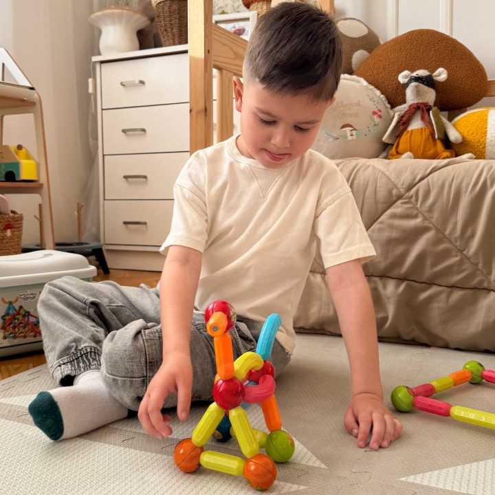 WOOPIE Magnetic Building Blocks 128 pcs - Education and Fun