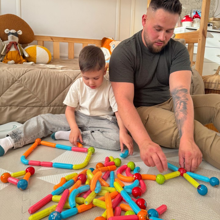 WOOPIE Magnetic Building Blocks 128 pcs - Education and Fun