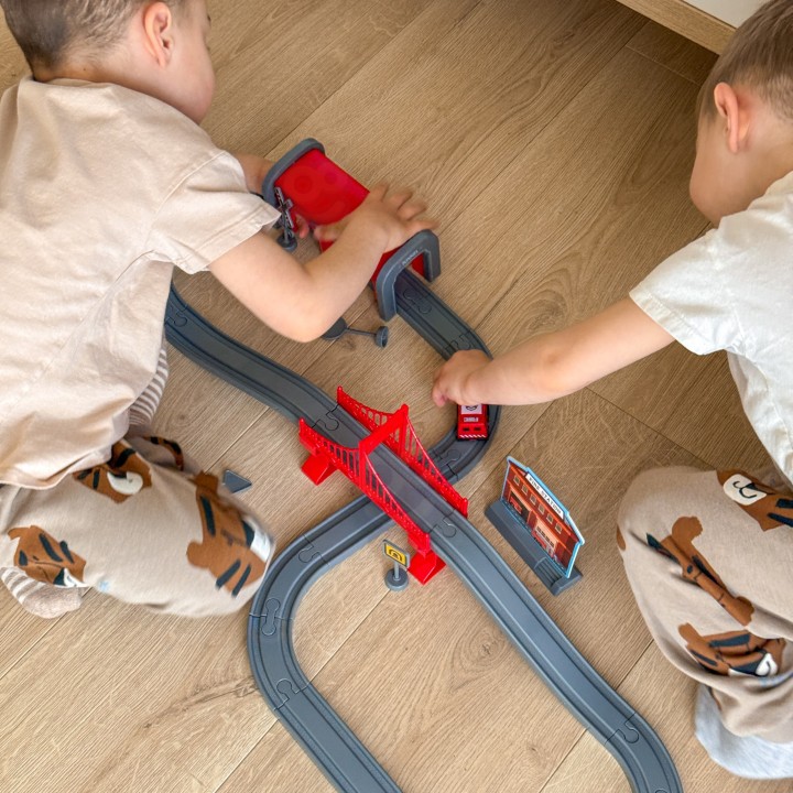 Woopie Train Track - 66-piece Set Bridge Tunnel Sounds