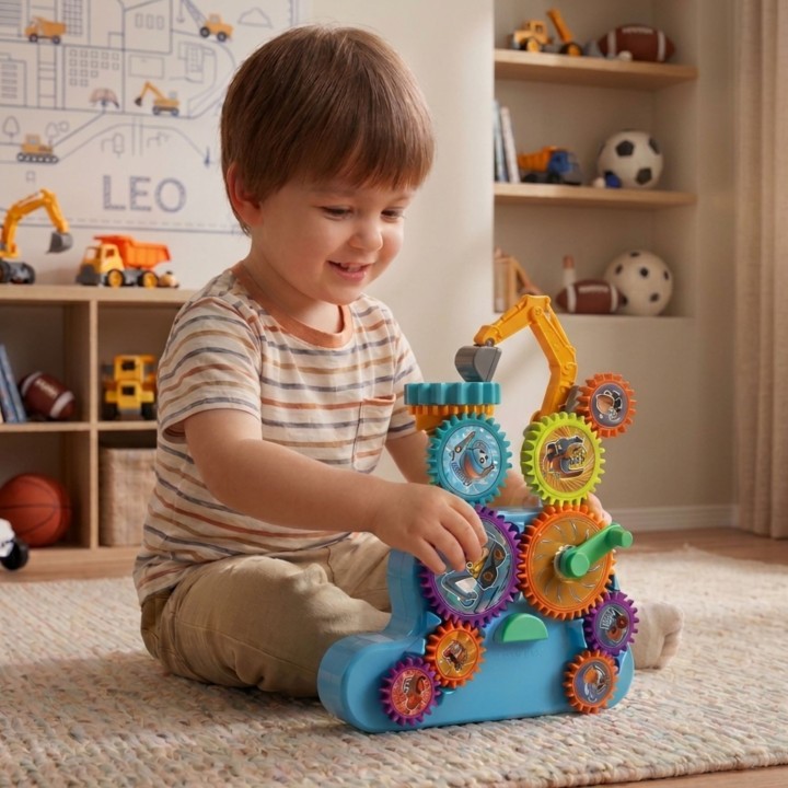WOOPIE Interactive Gear Blocks 18 pcs - Educational Toy