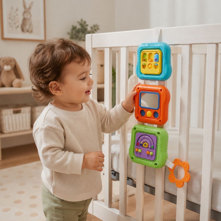WOOPIE BABY Kostka Sensoryczna  6w1 Edukacyjna Zabawka Interaktywna