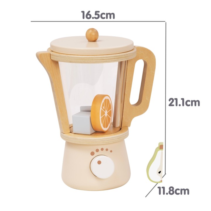 Zestaw Drewniany Blender z Akcesoriami Tooky Toy - Zabawa w Gotowanie!