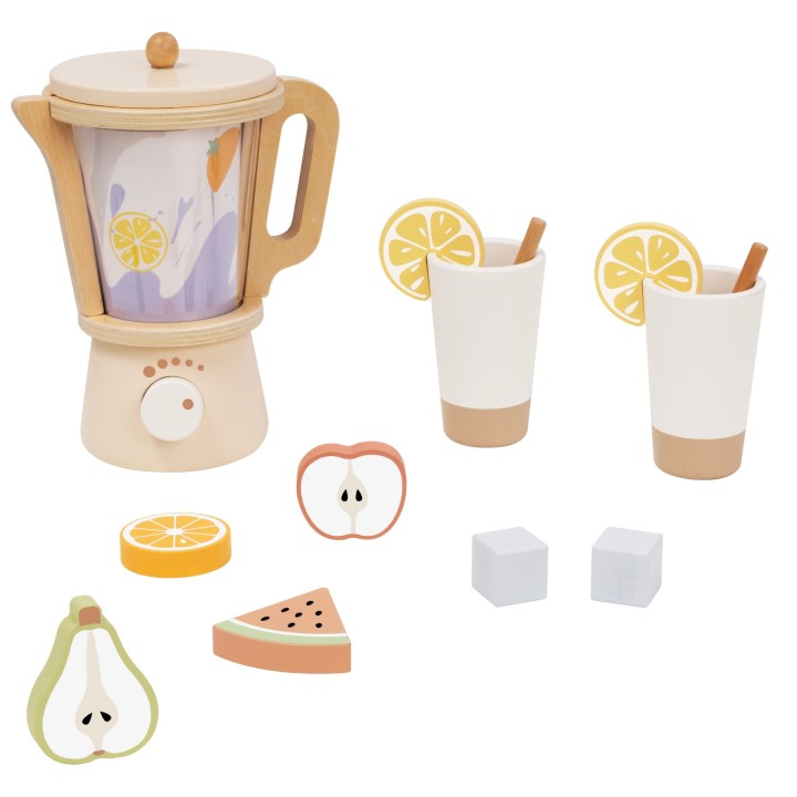 Tooky Toy Wooden Blender with Accessories Set - Cooking Fun!