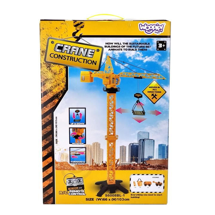 WOOPIE Remote Controlled Crane 103 cm + Excavator Truck