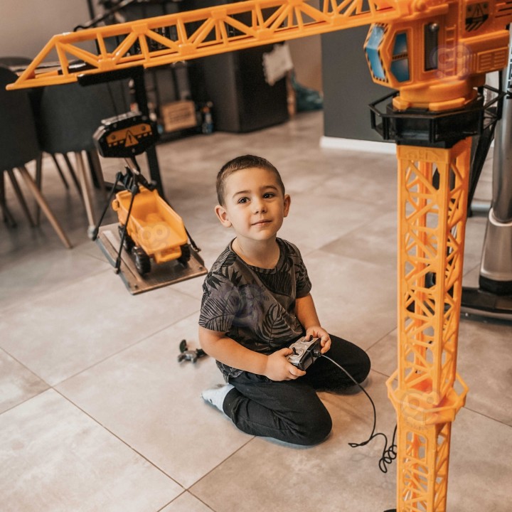 WOOPIE Remote Controlled Crane 103 cm + Excavator Truck