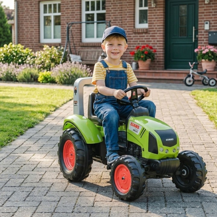 FALK Claas Pedal Tractor with Trailer for Children from 3 Years
