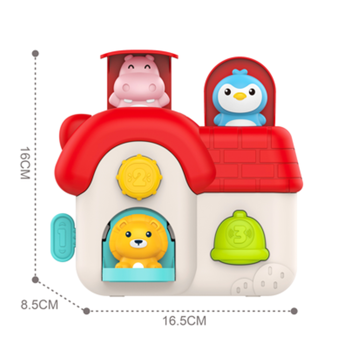 WOOPIE Interactive Pop-Up Animal House Toy 18m+