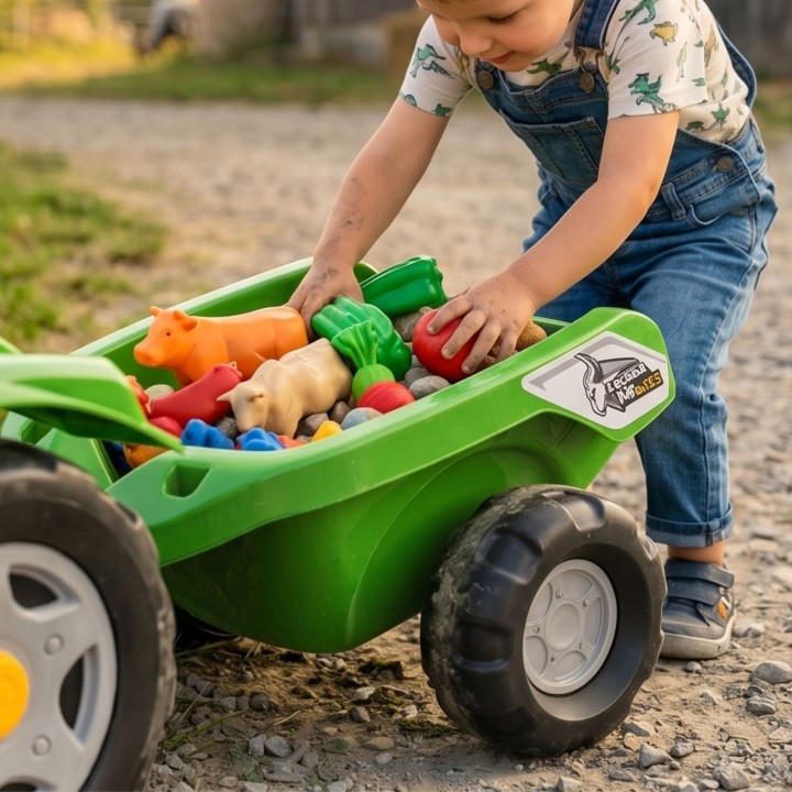 FALK Traktor na Pedały Claas Terra Maxx z Przyczepą 2-6 Lat