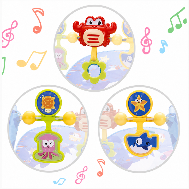 WOOPIE 2-in-1 Crab Rocker and Bouncer | Interactive with Vibrations