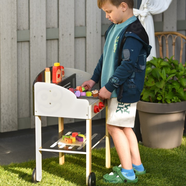 Wooden Garden BBQ Grill Cart WOOPIE - Kitchen Set
