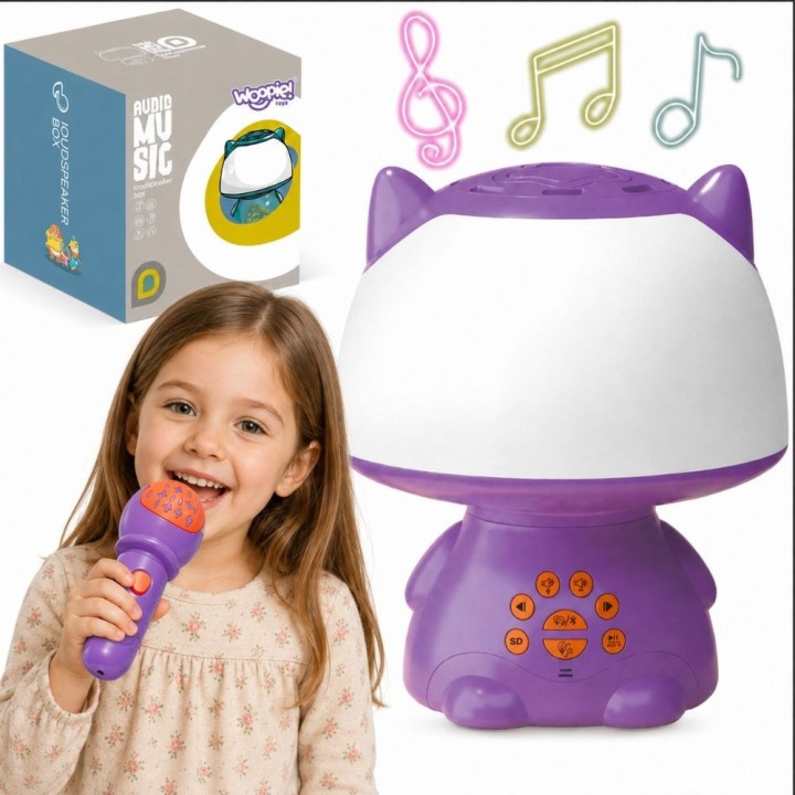 WOOPIE Multifunctional RGB Lamp with Bluetooth Speaker Purple