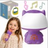 WOOPIE Multifunctional RGB Lamp Bluetooth Speaker Karaoke Voice Modulator SD Card AUX Purple