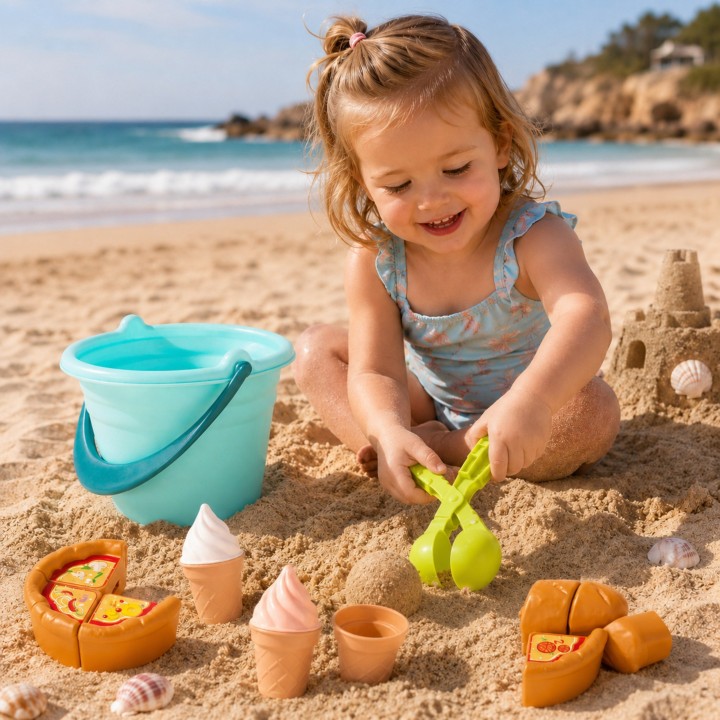 WOOPIE Zestaw do Piasku FUN ICE CREAM 15 el. Fabryka Śnieżek