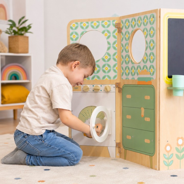 CLASSIC WORLD XXL House with Kitchen - Foldable, Multifunctional Toy