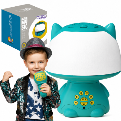 Lampka RGB z Głośnikiem Bluetooth - WOOPIE Turkusowa