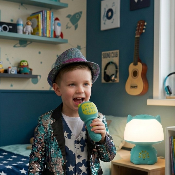 Lampka RGB z Głośnikiem Bluetooth - WOOPIE Turkusowa