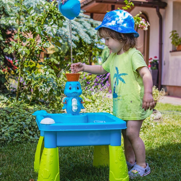WOOPIE Water Table 2 in 1 Sandbox Duck Waterfall 9 accessories