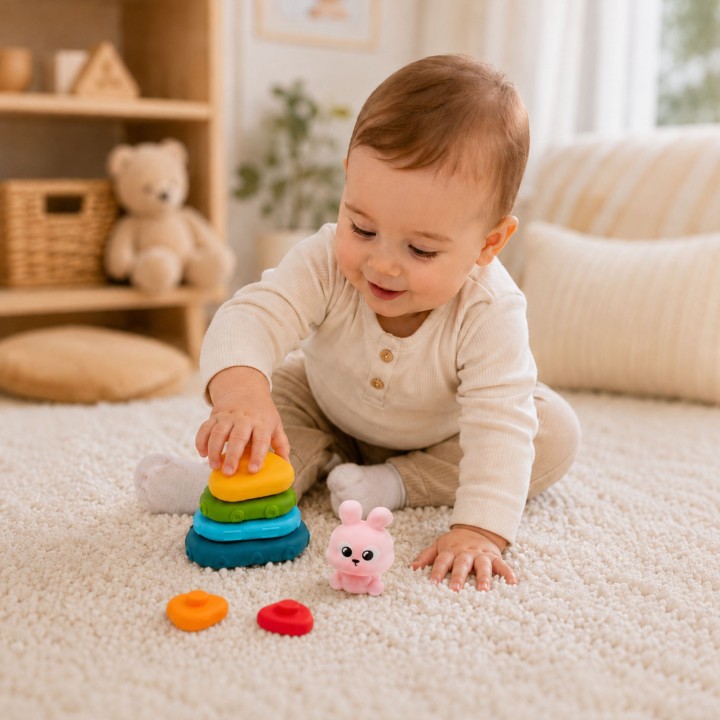 WOOPIE Bunny Sensory Tower | Puzzle for Babies