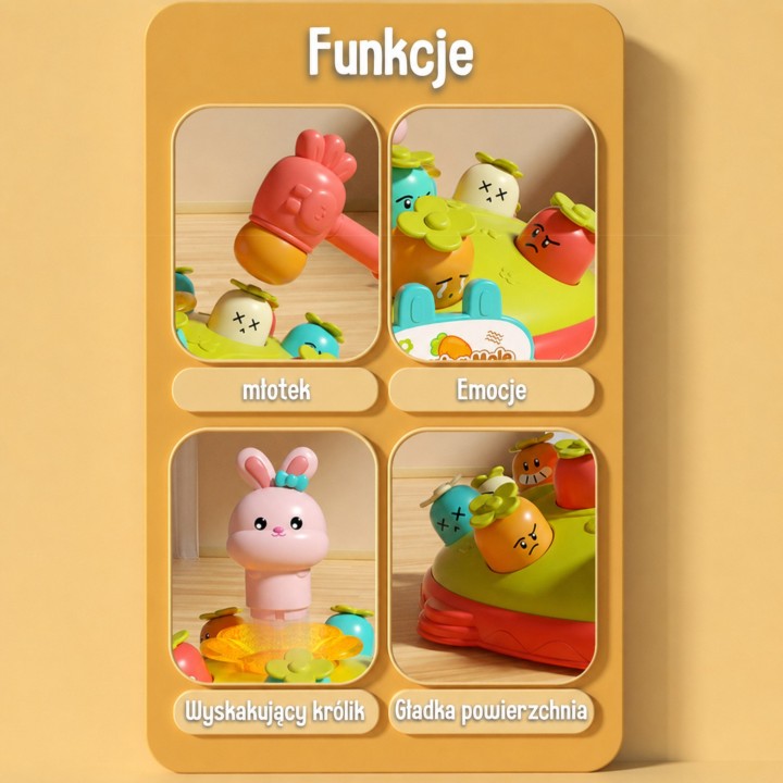 Interactive game Whack-a-Mole Woopie - train your reflexes and dexterity!