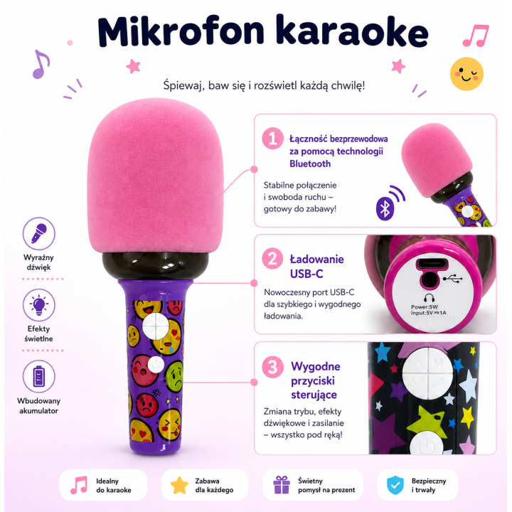 MINGYE Wireless Karaoke Microphone - Musical Toy