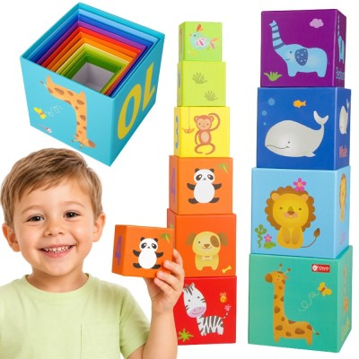 Klocki Classic World Magic Box - Edukacyjna Wieża Zagadek