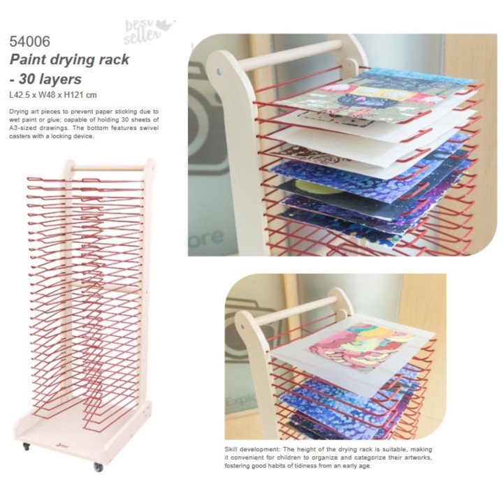 CLASSIC WORLD EDU 30-Tier Art Drying Rack