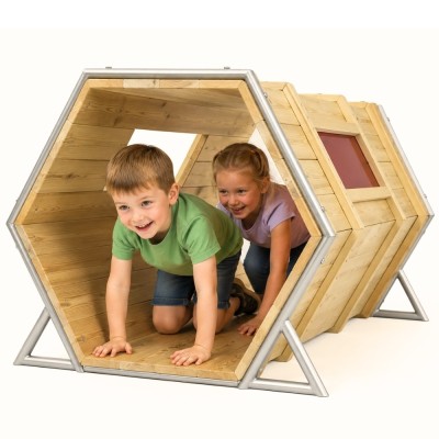 CLASSIC WORLD EDU Wooden Playground Base XXL with Tunnels