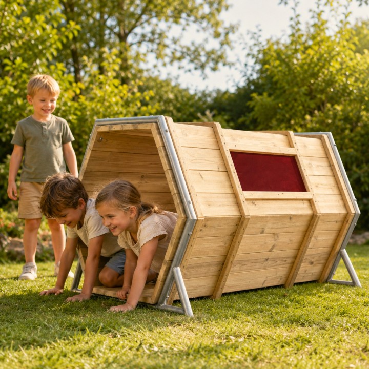 CLASSIC WORLD EDU Wooden Playground Base XXL with Tunnels
