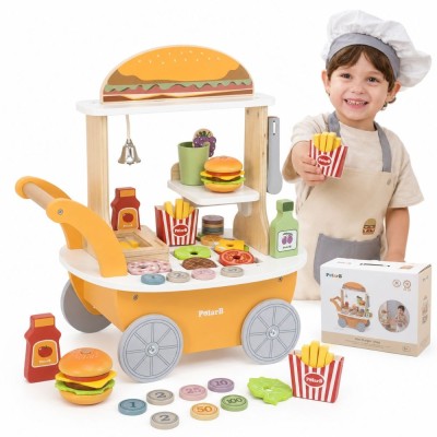 Minisklep z Hamburgerami Viga – kreatywna zabawa w mini restaurację