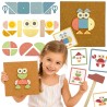 WOOPIE GREEN Wooden Nailing Hammer Puzzle 20 patterns 82 pcs.