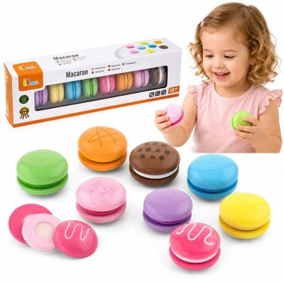 VIGA Wooden Colorful Macaroon Cookies 8 pcs - Set