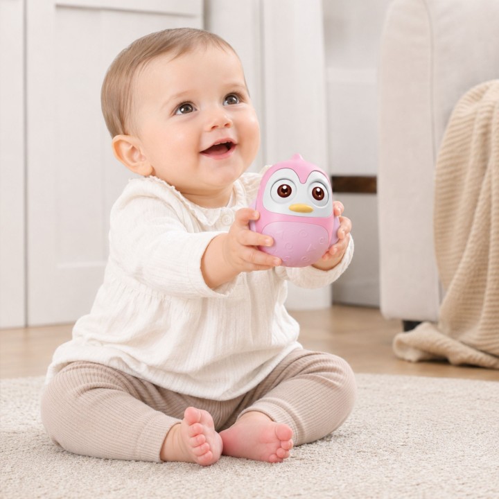 WOOPIE BABY Sensory Penguin Wanka Wstanka - Toy for Toddlers