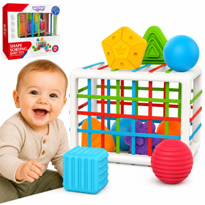 WOOPIE BABY Elastyczna Kostka Sensoryczna Sorter 13 el.