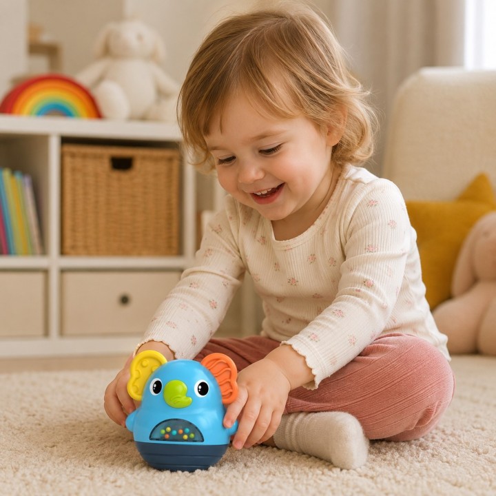WOOPIE BABY Wańka Wstańka Słonik Zabawka Interaktywna Grzechotka  6m+