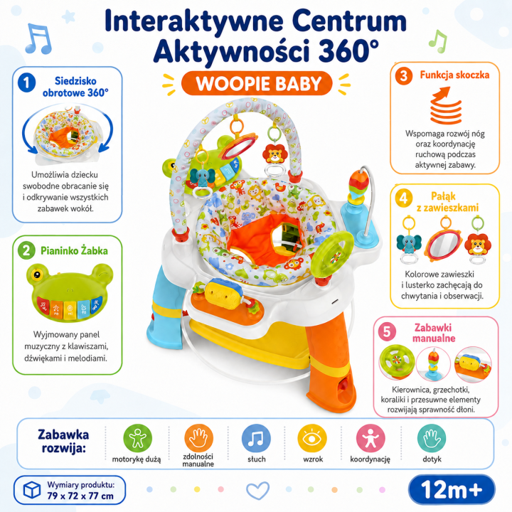WOOPIE BABY Interactive Jumper and Activity Center for Children
