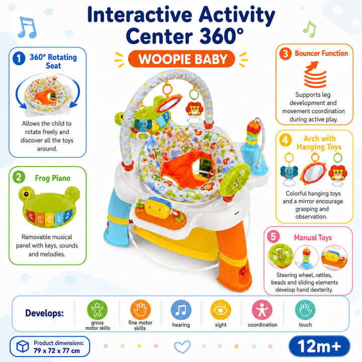 WOOPIE BABY Interactive Jumper and Activity Center for Children