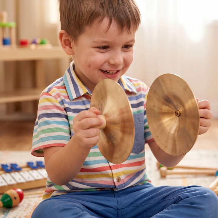 CLASSIC WORLD EDU Talerze Muzyczne 15 cm dla Dzieci - 2 szt.