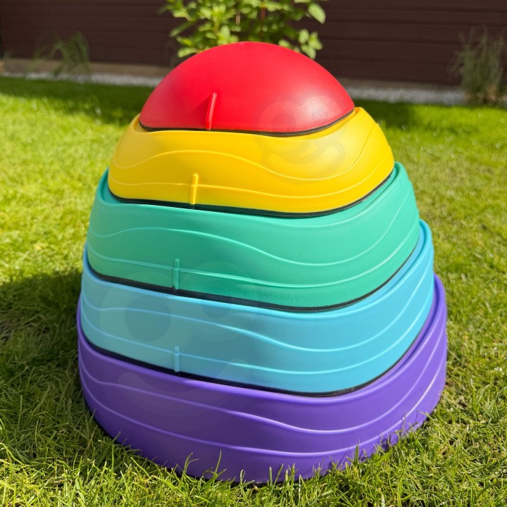 Woopie Sensory Stones - 5 Colors, Balance and Child Development