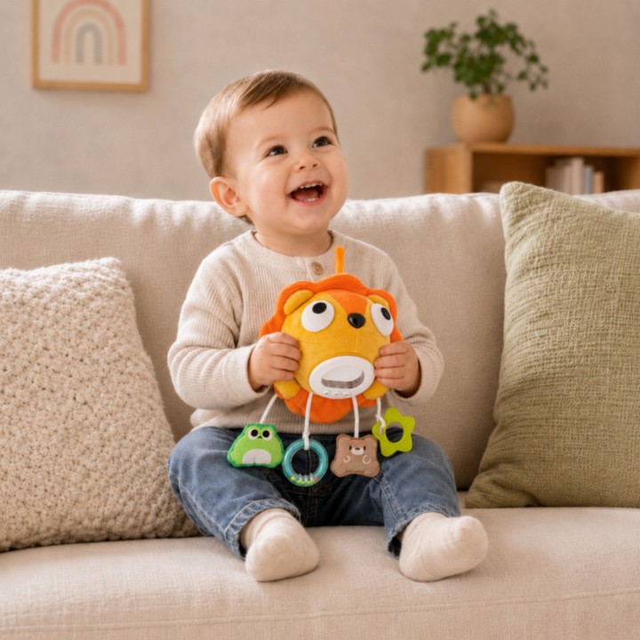 Plush Lion Interactive Musical Mascot Woopie - toy