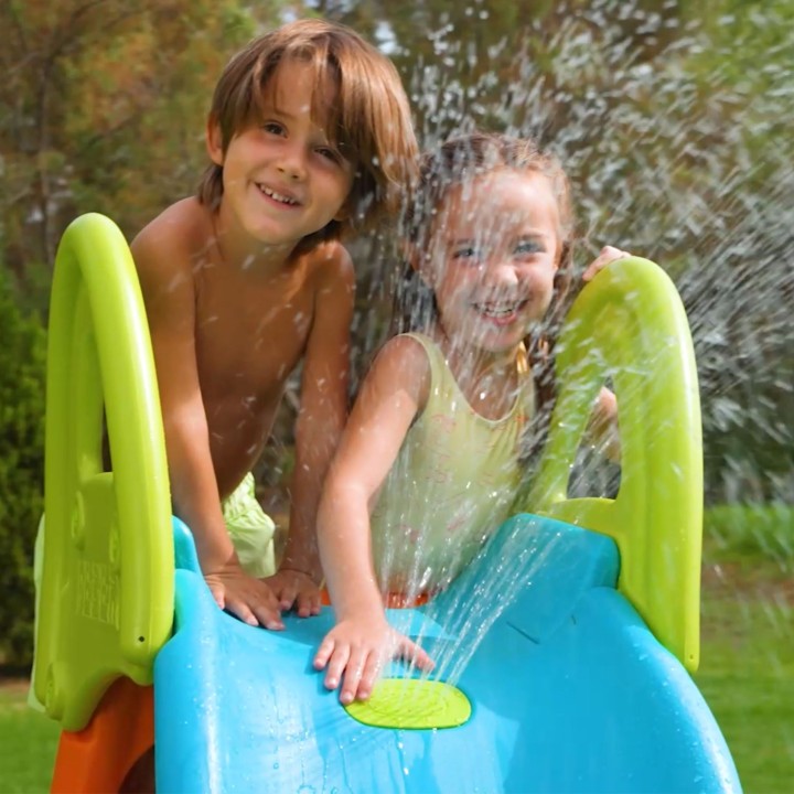 Large FEBER Garden Slide with Water Slide 190 cm