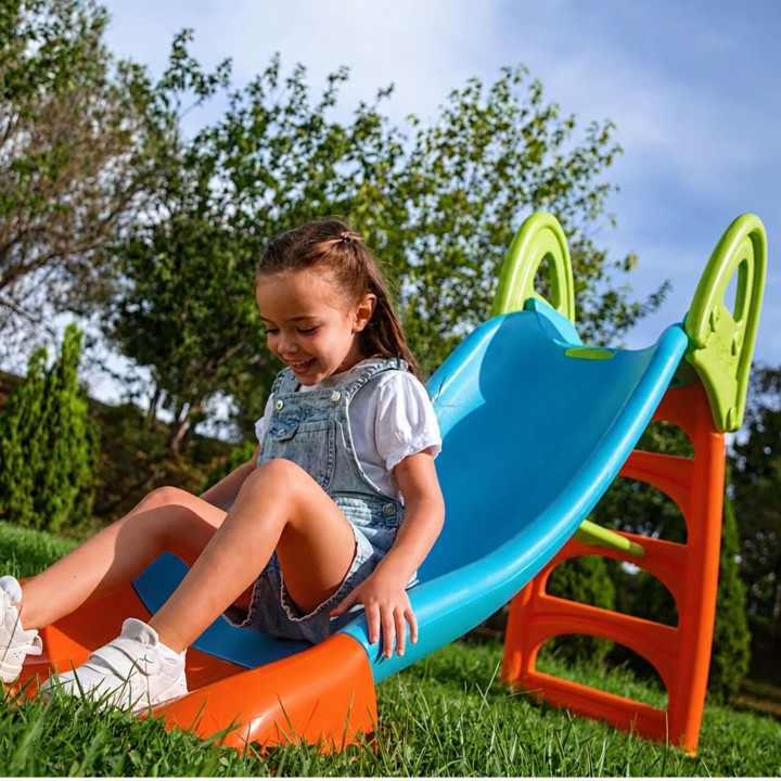 Large FEBER Garden Slide with Water Slide 190 cm