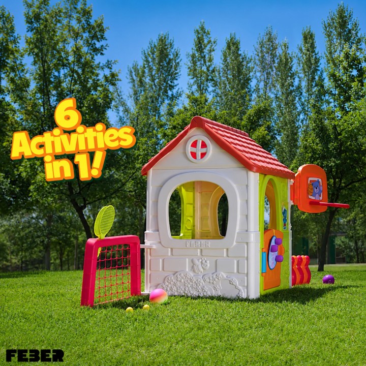 FEBER 6-in-1 Activity House - a multifunctional game house