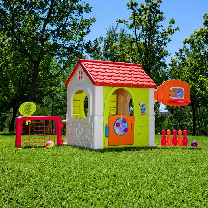 FEBER 6-in-1 Activity House - a multifunctional game house